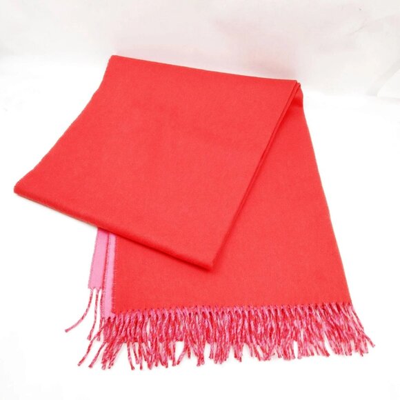 Authentic Hermes Scarf Oranges Cashmere100 mn585-112925 - Picture 1 of 10